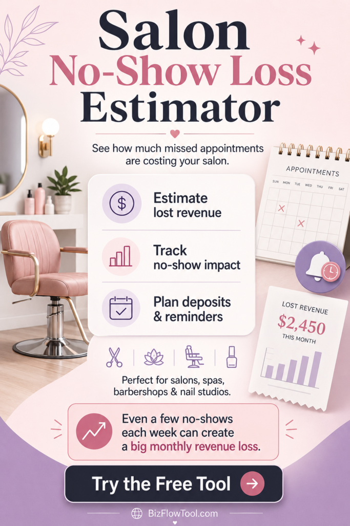 Salon No-Show Calculator