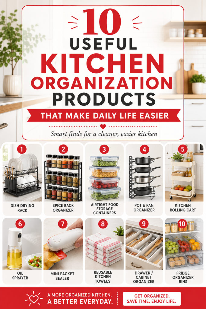 10 Useful Kitchen Organization Products That Make Daily Life Easier